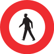 Accès interdit aux piétons